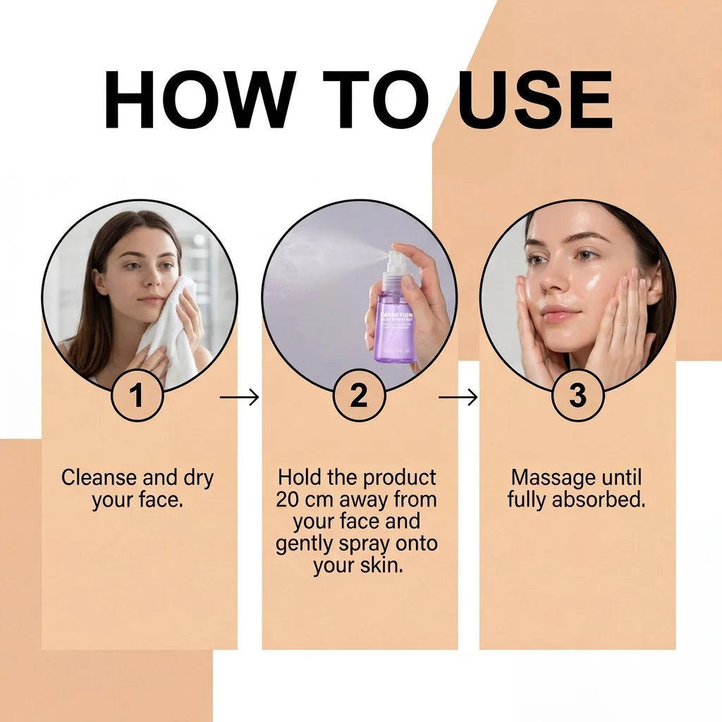 Caviar PDRN Jelly Serum Mist Smooth Dry Lines Nourish Hydrating Skin Brighten Skin Tone Tighten Facial Pores Jelly Essence Spray