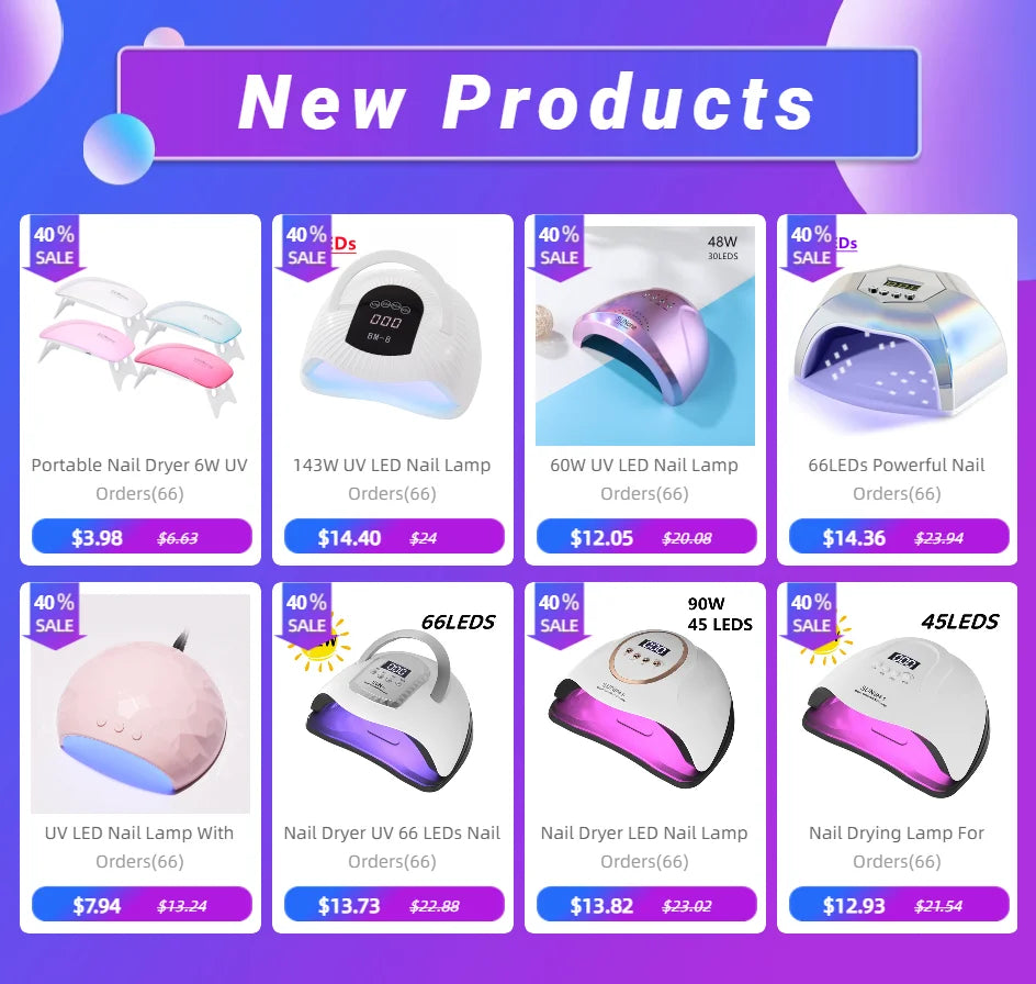 60W UV LED Nail Lamp with 30 Pcs Leds For Curing Gel Nail Dryer Drying Nail Polish Lamp 5/30/60s Auto Sensor Manicure Tools
