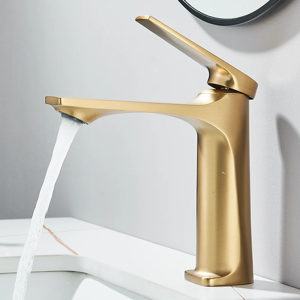 Black Bathroom Sink Faucet for Two Hole Kitchen Stainless Steel Washbasin Shower Faucet Accessories Hot & Cold Water Mixer Tap