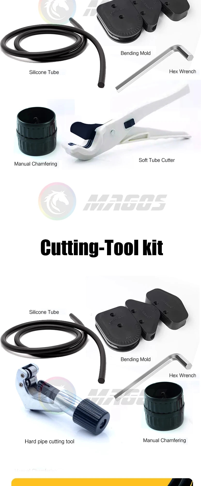 Computer Water Cooling Cutting Tool Kit Bender For Acrylic / PETG Hard Pipe Tubing Outer Diameter 12mm 14mm 16mm Optional