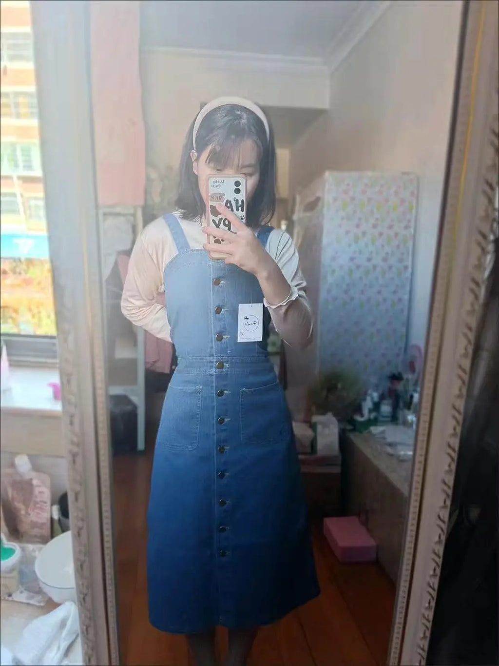 Denim Dress Sexy Style New Arrival Ins Strap Waist Single Breasted Stitching Female Bodycon Midi Dresses Female Vestidos