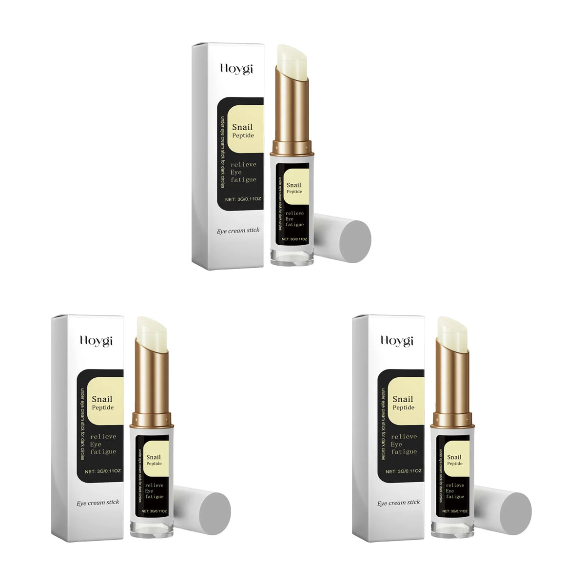 Snail Eye Cream Stick Collagen Fade Fine Lines Wrinkle Lightening Dark Circles Firming Eye Bags Puffiness Moisturizing Eye Cream