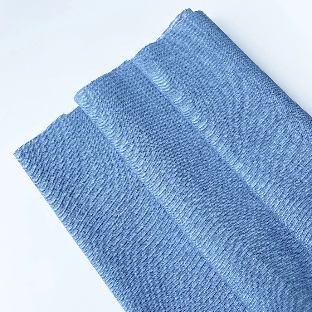 70x45CM Vintage Cotton Blue Denim Fabric Light Thin Soft Cloth For DIY Dolls Clothing Jeans Dress Bag Cap Apron Crafts Material