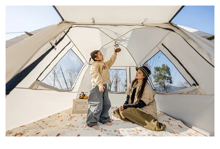 Naturehike Ango S  3 4 Person Tent Outdoor Automatic Tent Family Waterproof Park Tent One-Touch Tent Portable Sun Shelter Tent