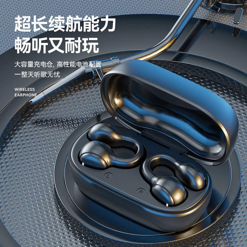 Wireless Bluetooth headset M47 ear clip type non-in-ear battery display, long battery life, long wear is not painful ear buds