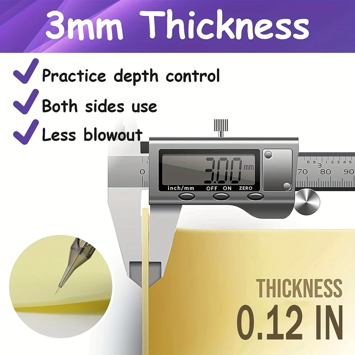 Clearance_1/3/5Pcs A4 Size Tattoo Practice Skin Double Side Silicone Permanent Makeup Eyebrow Leather Fake Microblading Supplies