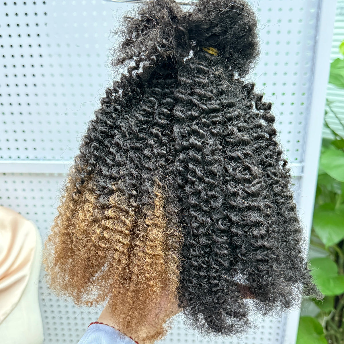 Mini Twist 4C Afro Kinky Curly Hair Bulk No Weft Crochet Human Hair Colored Bundles for Mini Braid Dreadlock Extension