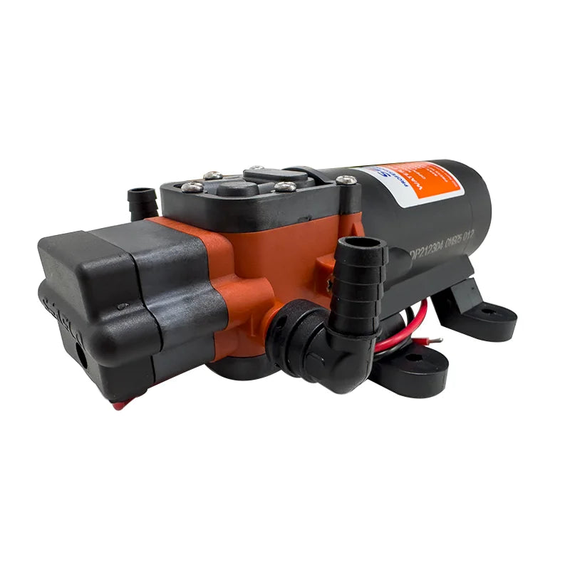 Miniature 35PSI DC 12V 24V Marine Electric Booster Pump Diaphragm Self-priming Pump Solar Shower Car Wash Toilet Pumping RV