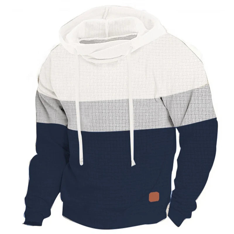 Men's Hoodie Pullover Sweatshirt Block Drawstring Sports Outdoor Casual Streetwear Hot Stamping Streetwear Sportswear Winter