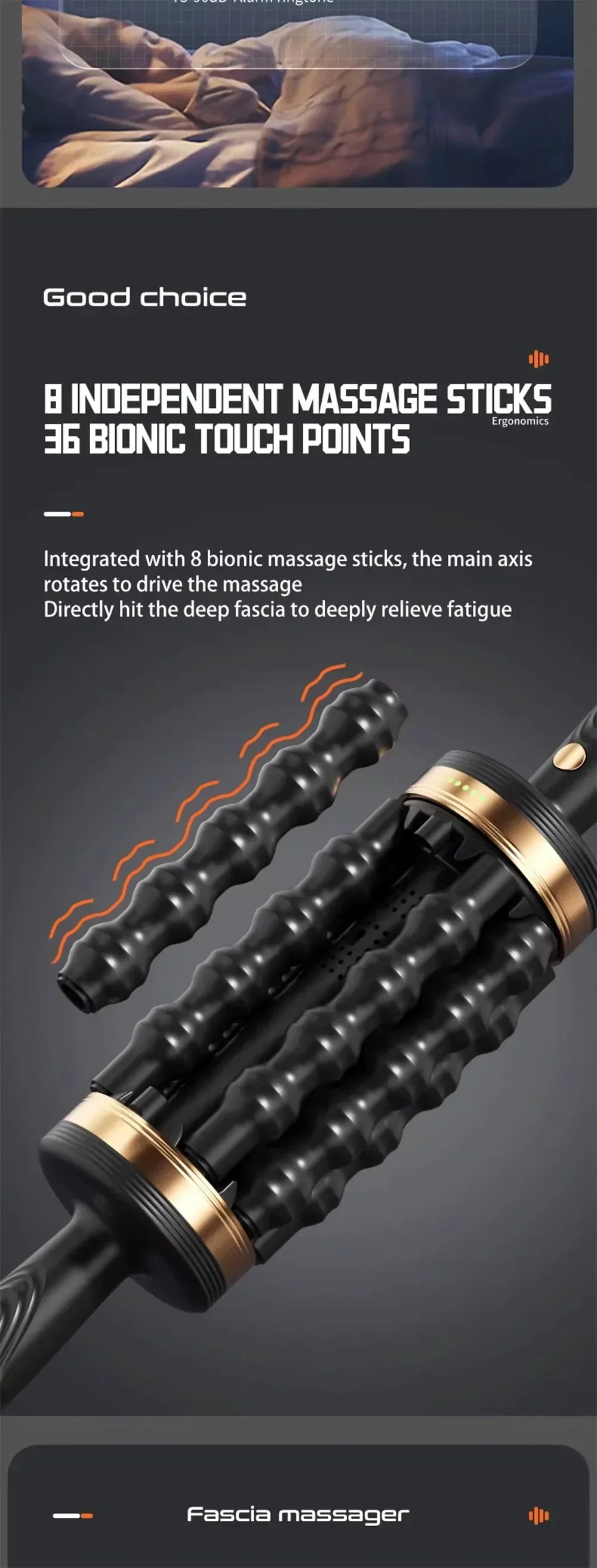 2026 New Arrival Hand Held Massager for Muscles Rolling Percussive Massager Powered Muscle Roller Massager Whole Body Relief