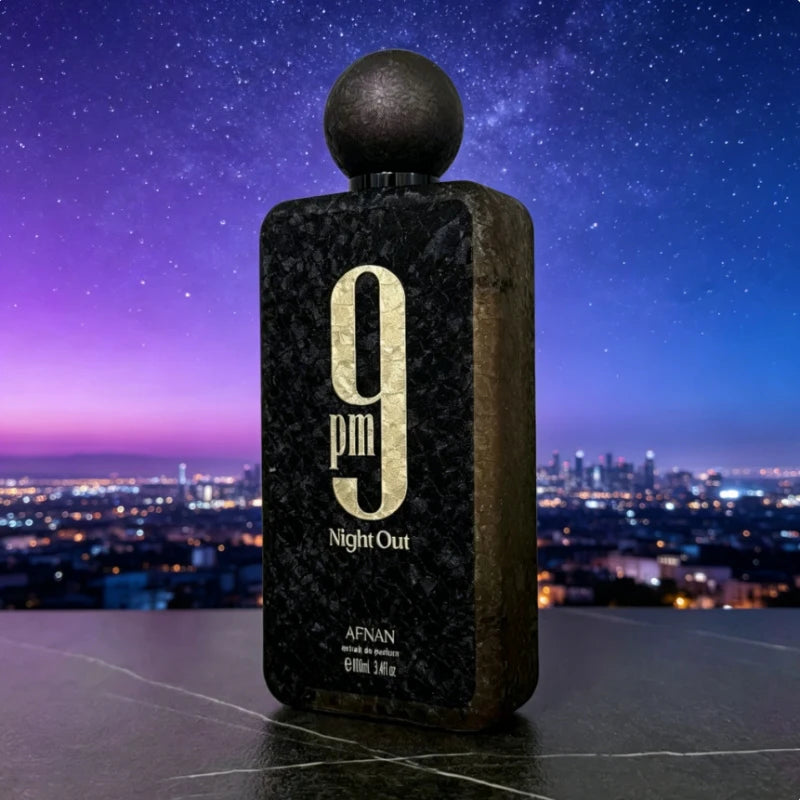 AFNAN 9PM Night Out Men's Perfume Arabic Fragrance Perfumes and Colognes Woody Masculine Rich Attractive Luxury Scent 100ml