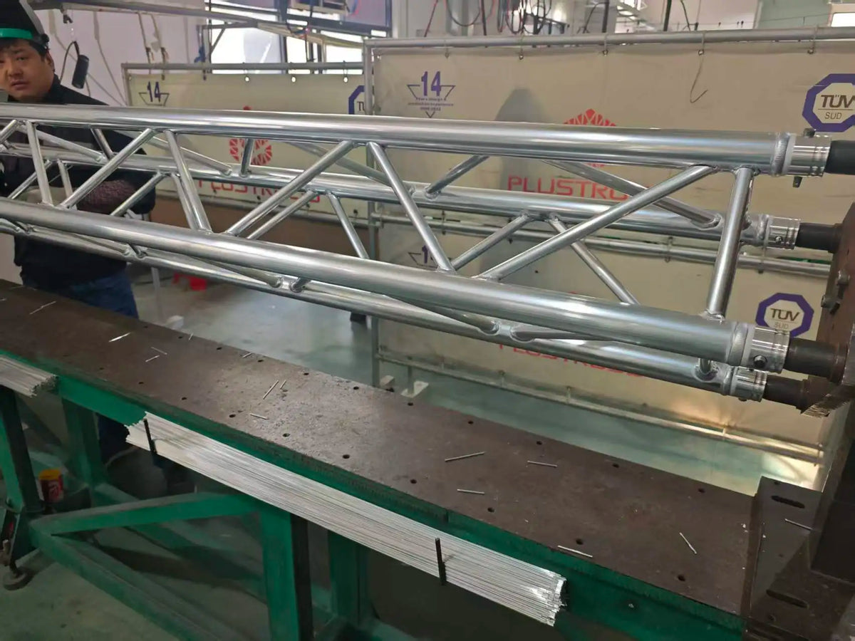 6082 T6 Aluminum Square Truss 290mm Modular F34 Stage Structure Heavy Duty Rigging for DJ Events Exhibitions