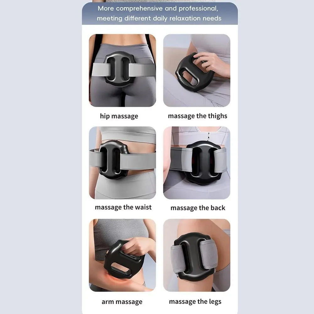 Hot Compress Electric Fascia Ring Portable Full-Body Electric Body Slimming Machine Muscle Relaxation Adjustable Speed
