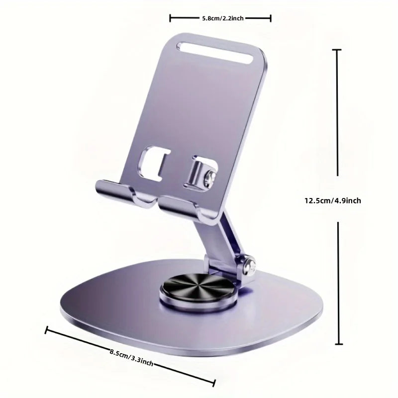 Metal 360 degree Rotating Mobile Phone Stand Desktop Lazy Stand For iPad Universal Folding TV Live Foldable Stand