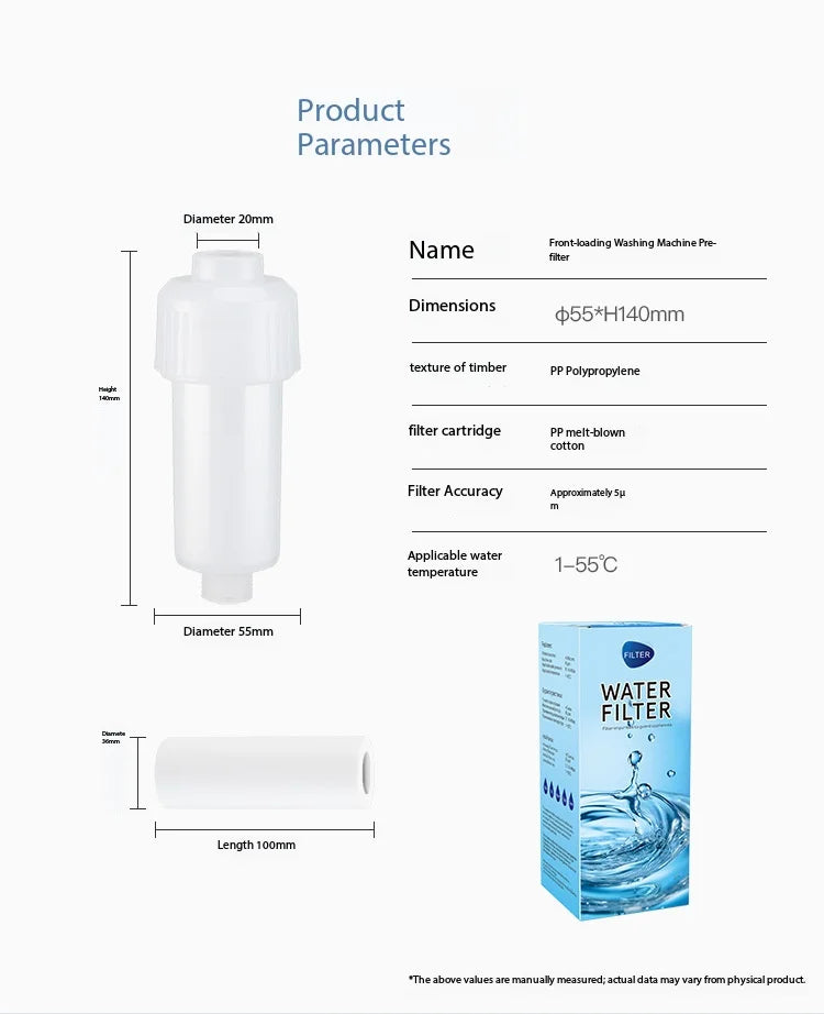 Household Water Purifier Pre Filter For Shower Washing Machine Toilet Explosion Proof Tap Water Chlorine Removal