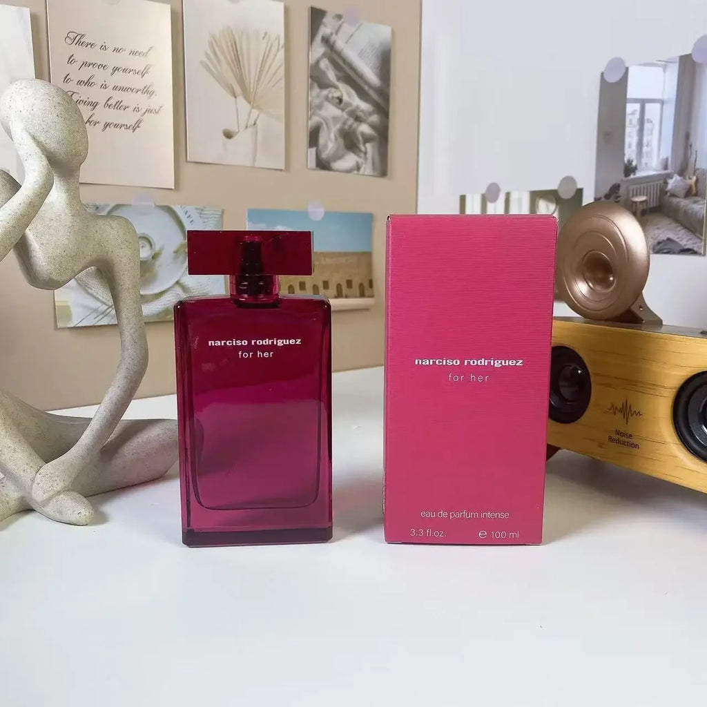 100ml Elegante musk floral eau de toilette para mulheres, perfume de garrafa rosa de luxo, fragrância dia para noite