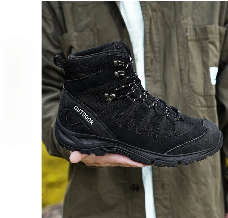 Outdoor Hiking Boots Men Shoes Anti-slip Wear-resistant Thick-soled Sports Shoes Men Breathable Comfortable Casual Shoes Men