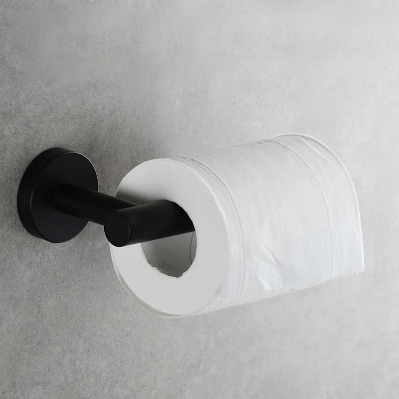 Brushed Gold 304 Stainless Steel Bathroom Paper Towel Holder Wall Mounted Toilet Roll Holder Toilet Paper Holder Tissue Box