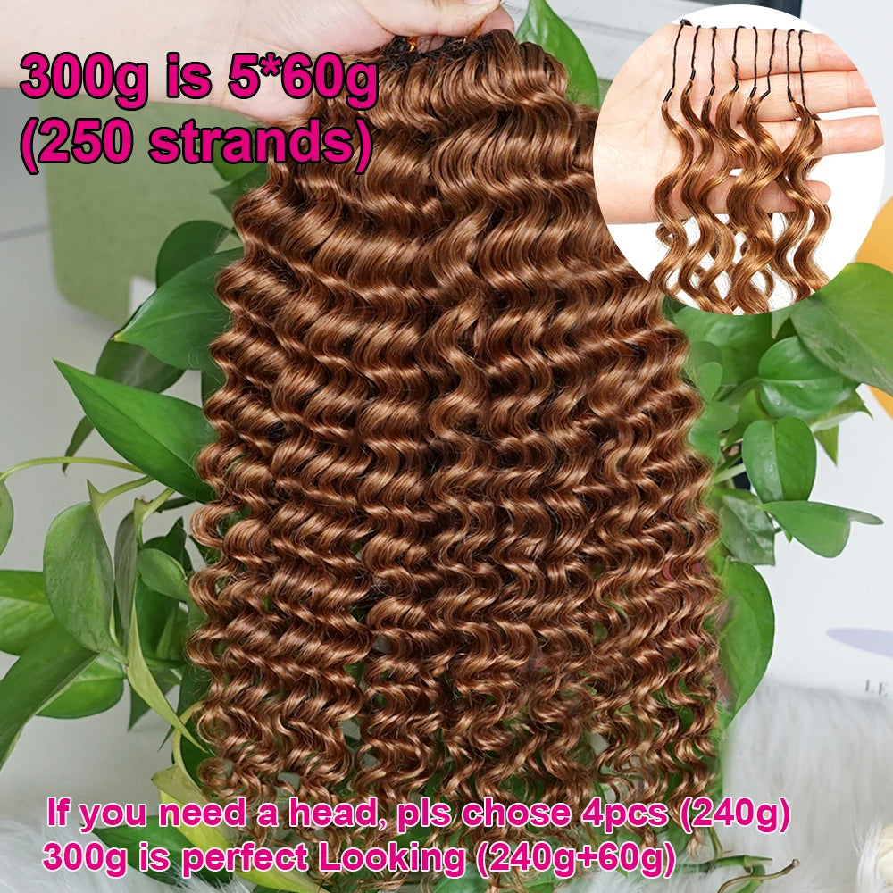 Deep Wave Crochet Hair Extensions – Multiple Colors & Pack Sizes