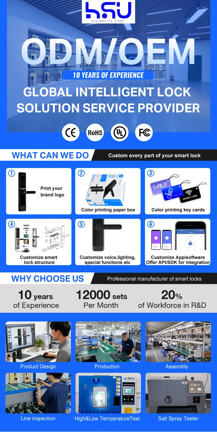 Custom Smart Durable Cylinder Zinc Alloy Biometric RFID Fingerprint Unlock Metal Intelligent Digital Door Lock With Camera