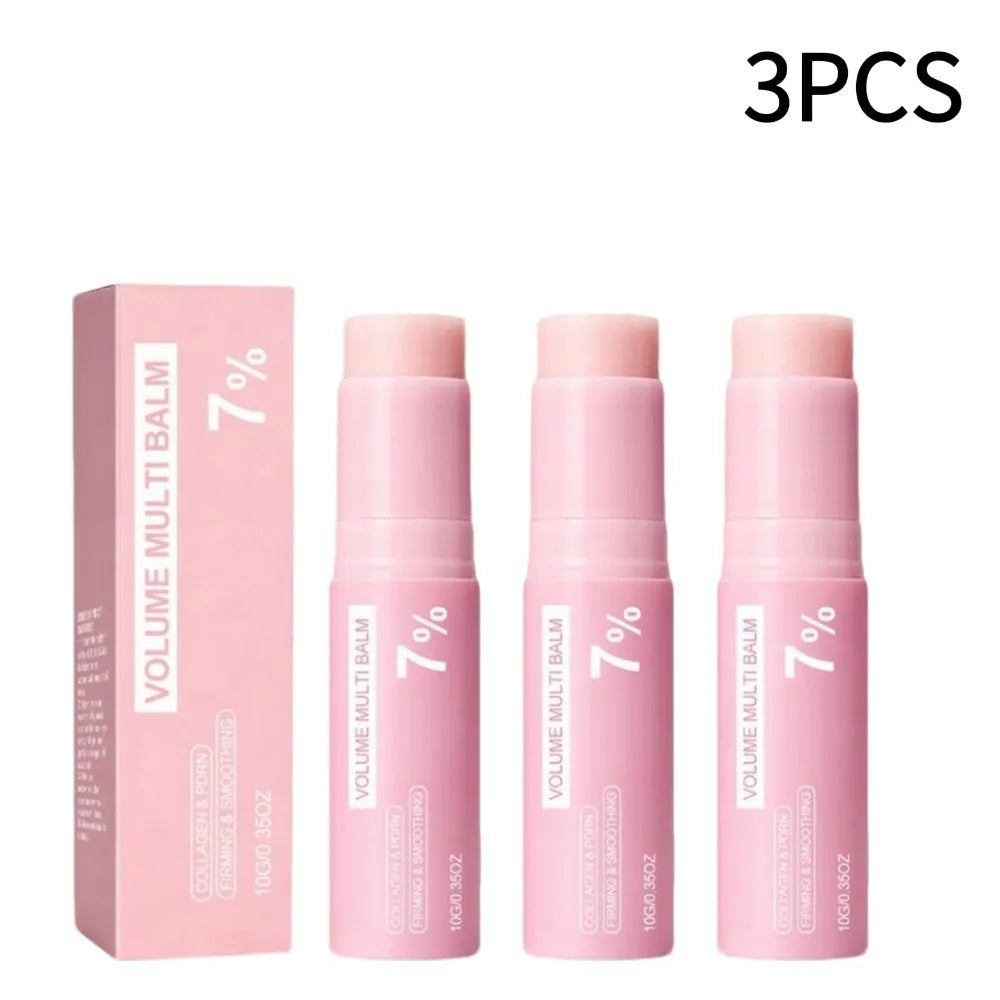PDRN Pink Collagen Volume Multi Balm 5% 7% Volufiline Facial Eye Neck Plumping Moisturizing Stick Non-greasy Hydrating Skin Care
