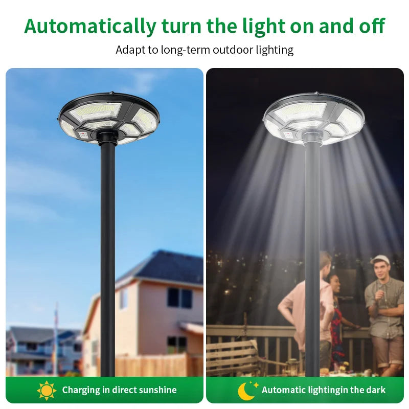 Solar Lamp Post Light with 78" Tall Pole, Removable Head, IP67 Waterproof Outdoor Garden Lamp,Easy Install