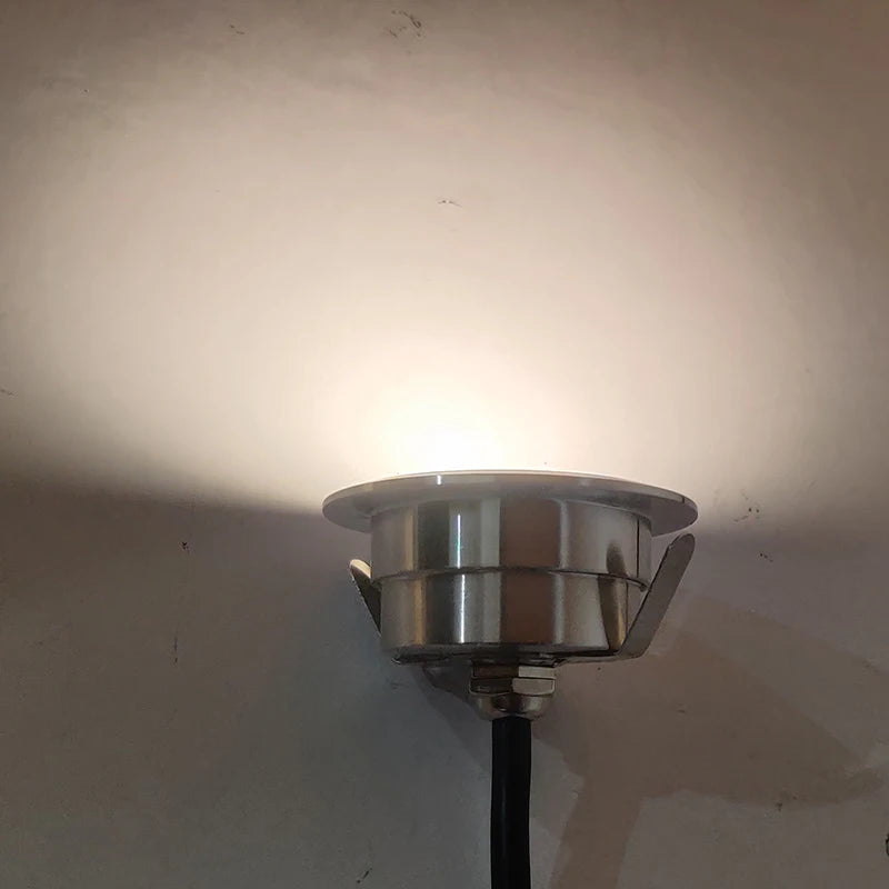 1W 2W 3W Waterproof Led Underground Light Terrace Spot DC12V 24V Rgb Garden Decoration Dimmable Built-in Floor Deck Lamp IP68