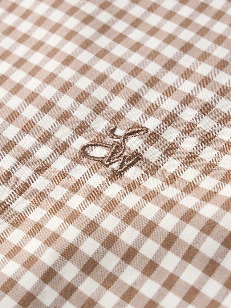 SIMWOOD 2026 Spring New Oversize 170gsm Liquid Ammonia Finish Fabric Shirts Men Checked Plaid Casual Shirts
