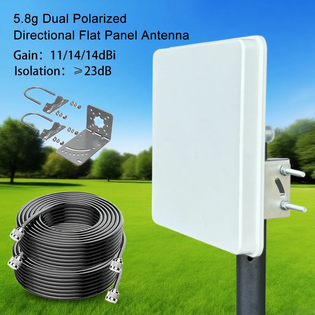5G Tri-band Outdoor Antenna 4x4 Panel Directional High Gain 23dbi Outdoor Antenna WiFi Access Point