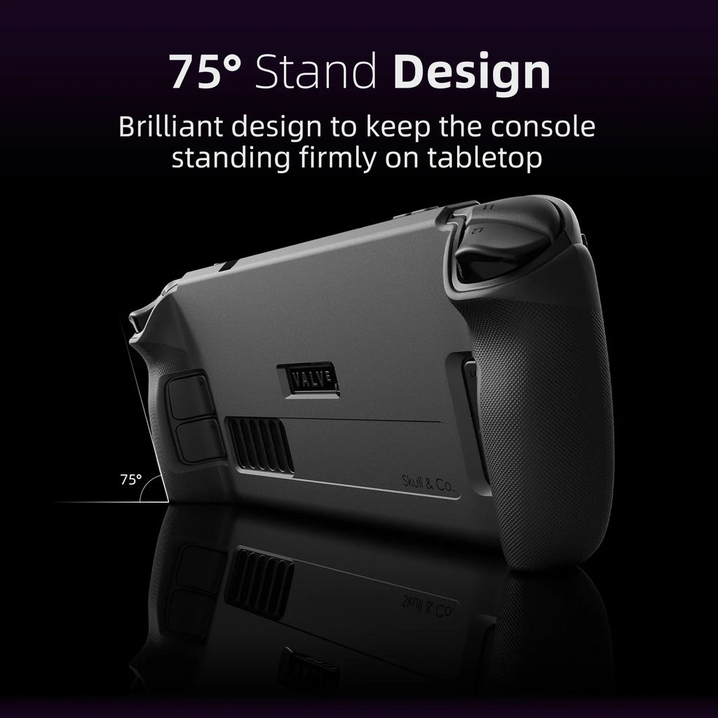 Skull & Co. HardShell Front Cover Bundle GripCase Portable Protective Case StandGrip for Steam Deck LCD/OLED Game Console