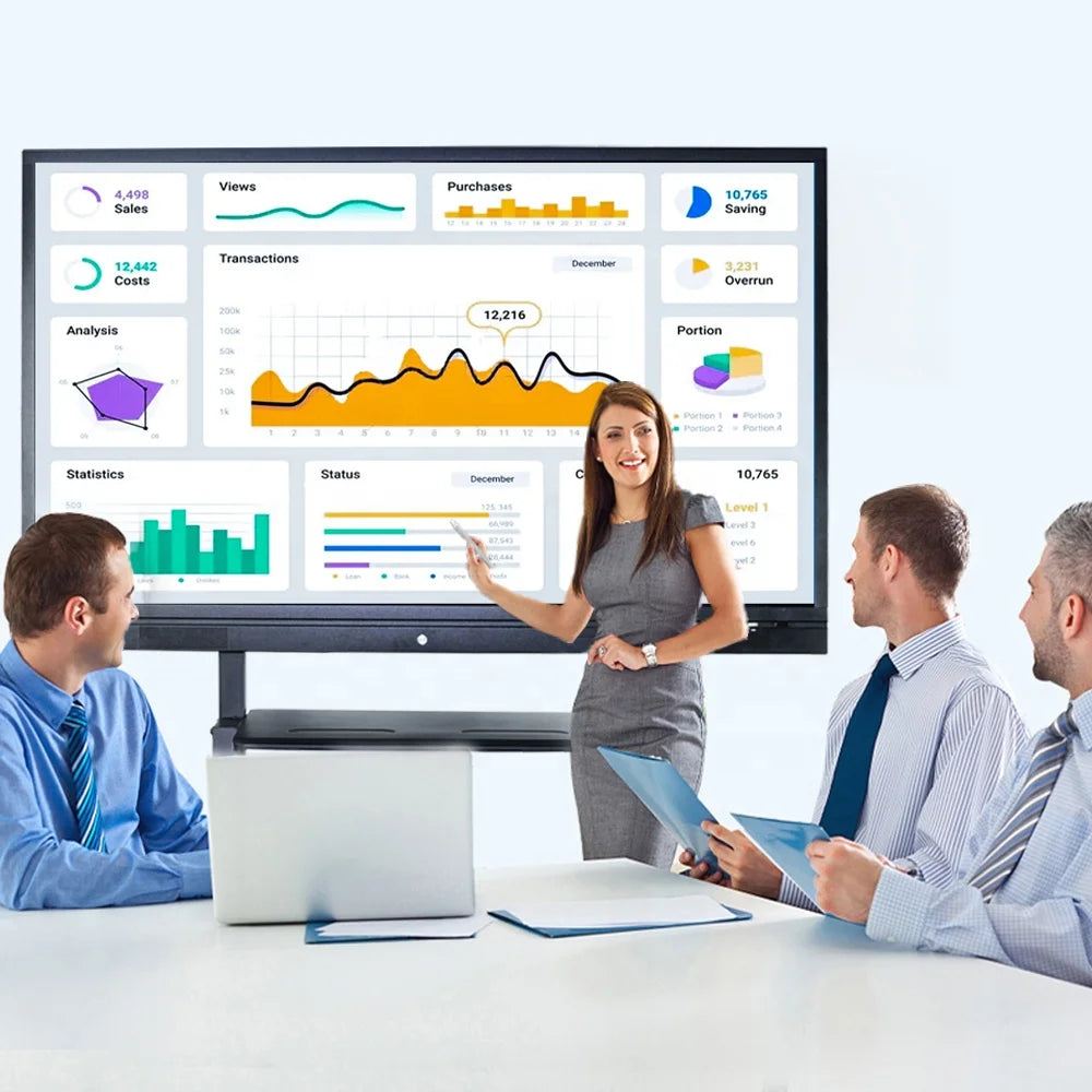 55 65 75 86 98 Inch Led Display Meeting Room Electronic Digital Interactive Smart Whiteboard Smart Board Interactive Whiteboard