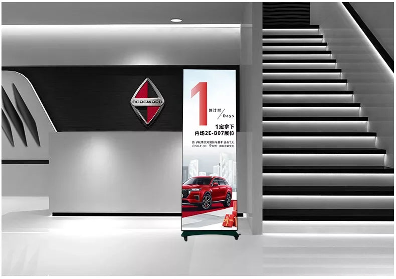 Foldable P1.53 640*1920mm COB Poster Screen LED display