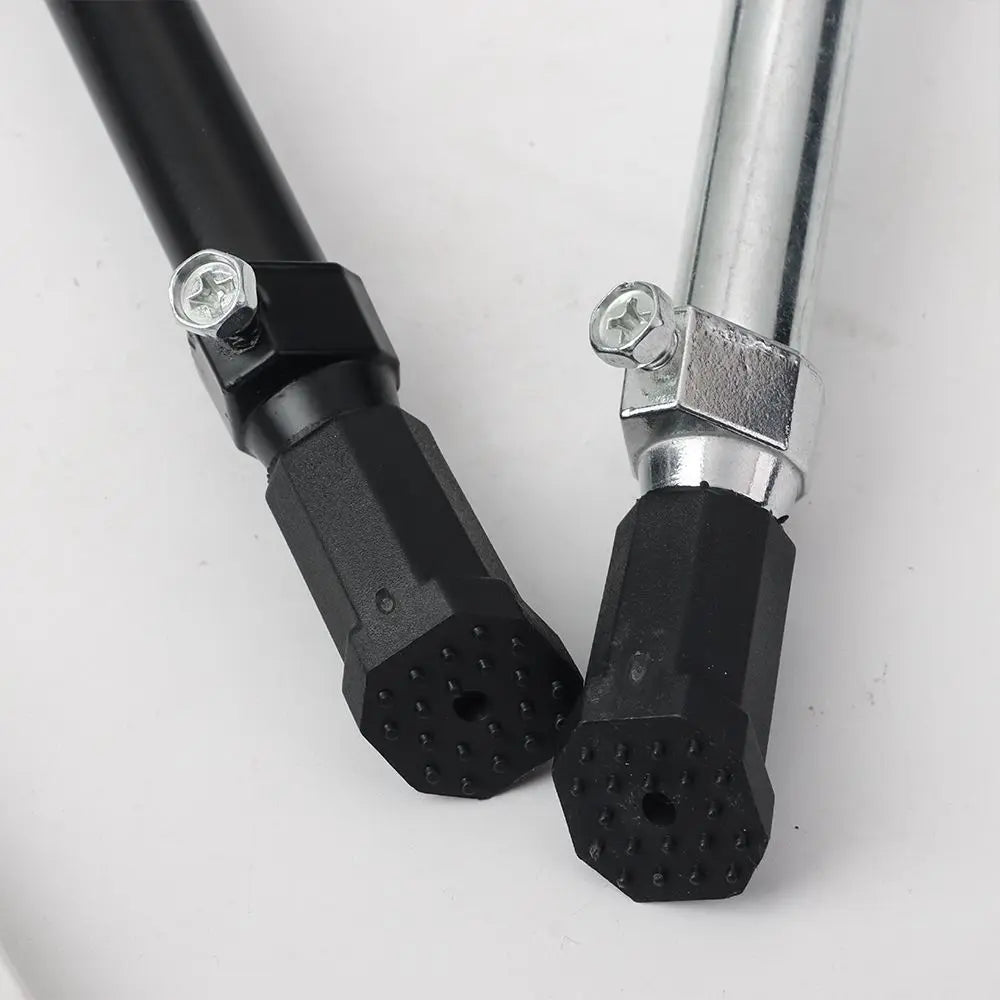 Adjustable Bike Kick Stand Heavy Duty Alloy Foot for Mountain Sports Bicycle Prop Black/Silver