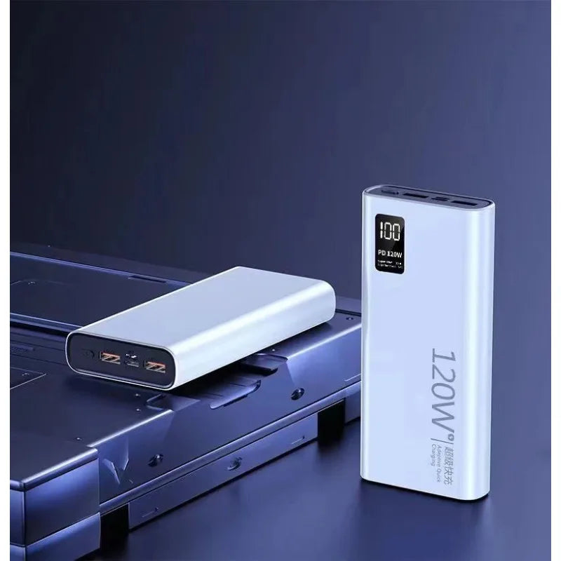 20000/50000/60000mAh PD Super Fast Charging Power Bank Ultra Slim Portable External Battery for IPhone Android