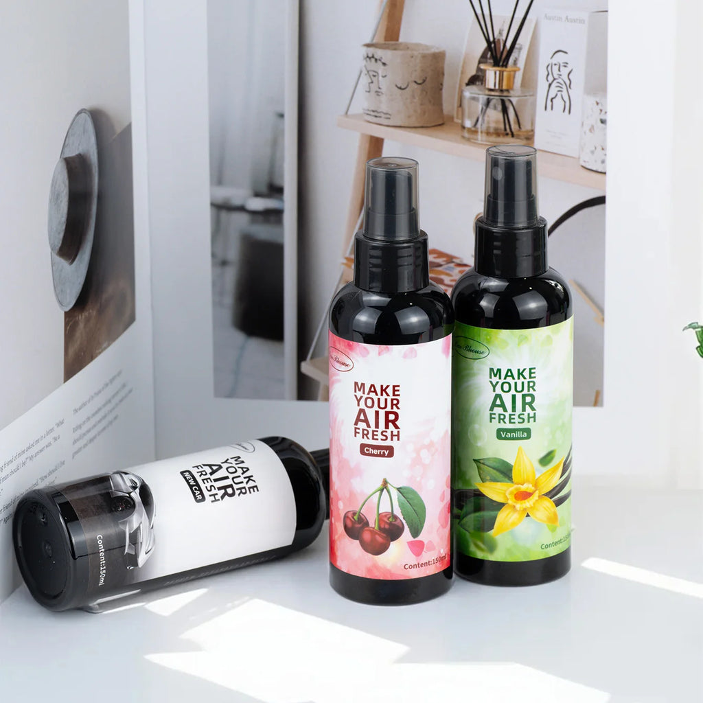 150ml/5.07oz, 9 Scents Fragrance Spray, Home/Car/Clothes/Bathroom Air Freshener, Durable Fragrance, Odor Removal, Fresh Air