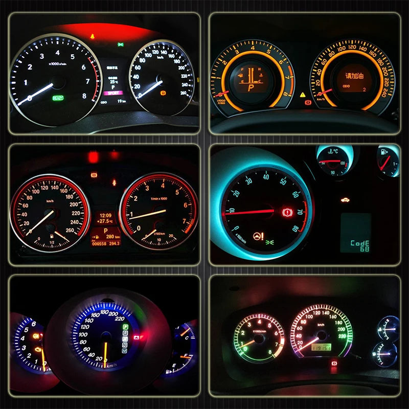 10pcs T3 T4.2 T4.7 T5 LED Car light Bulb Luces LED Para 1 LEDs 2835 5050 SMD Auto Interior Side light