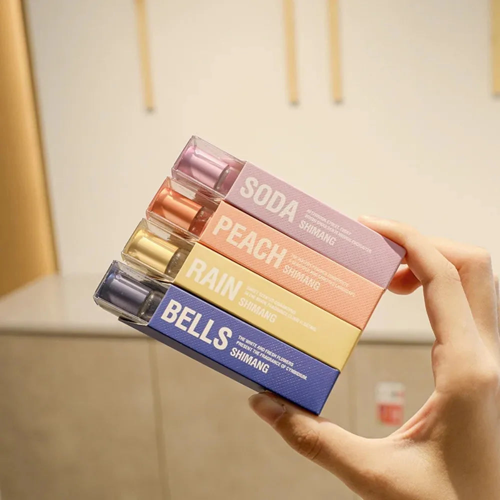 Floral Roll-On Perfume for Women & Men Long Lasting Light Fragrance Popular Scent for Young Girls Students Portable 10ml Parfum