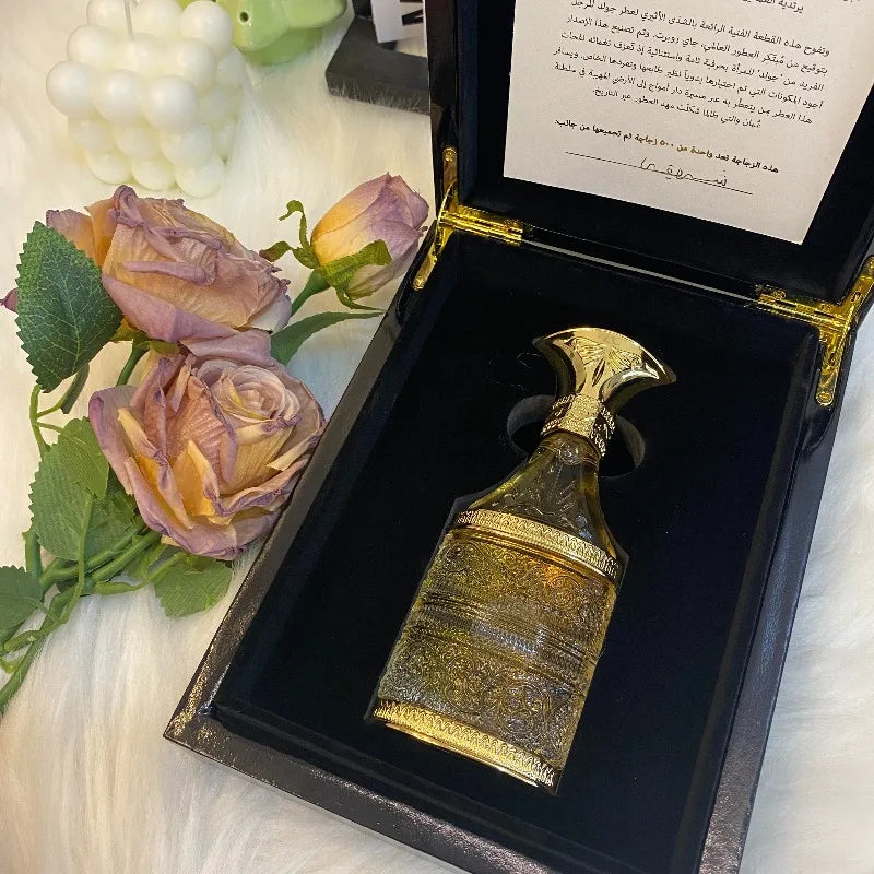 Amouage Cristal & Gold Luxury Aldehyde Chypre Perfume 50ml Long Lasting Cristal Gold Series Elegant Masculine Feminine Exquisite