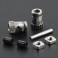 Dual Drive Gear Extruder Kit Hardened Steel Upgrade Feed Gear Extruder Kit For BMG For Prusa DIY Bowden Direct Extruder