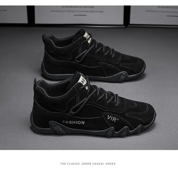 Ankle Boots for Men Casual Plush Warm Snow Boots Winter Sneaker Non Slip Work Shoes Men Motorcycle Short Boots Zapatillas Hombre