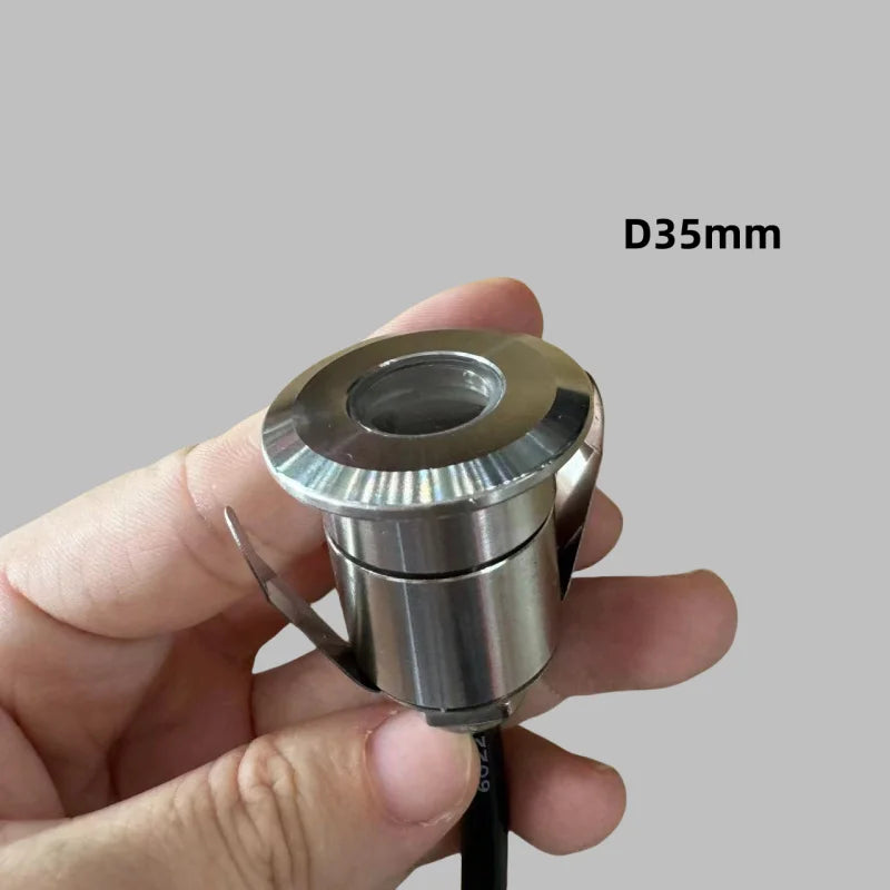 DC12V 24V LED Mini Underwater Light IP68 Waterproof Underground Lamp Spotlight Stainless Steel for Pool Stair Step Pathway Deck