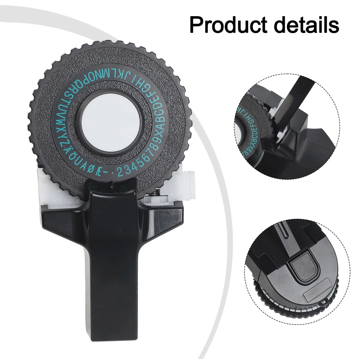 Tape-cutting Embossing Label Maker With Tape 108*56mm Alphanumeric Black Manual Numbers Plastic Printer Set Tool