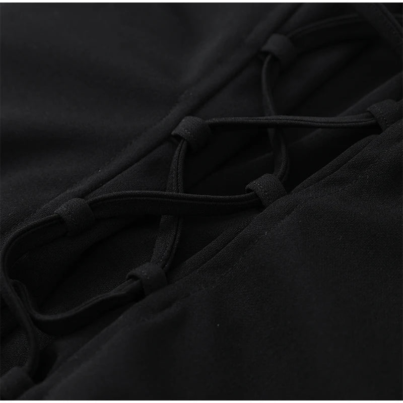 Solid Pleated Sling Dress Women Square Neck Sleeveless Backless Waist Cinching Bodycon Dresses Lady Summer Evening Party Gowns