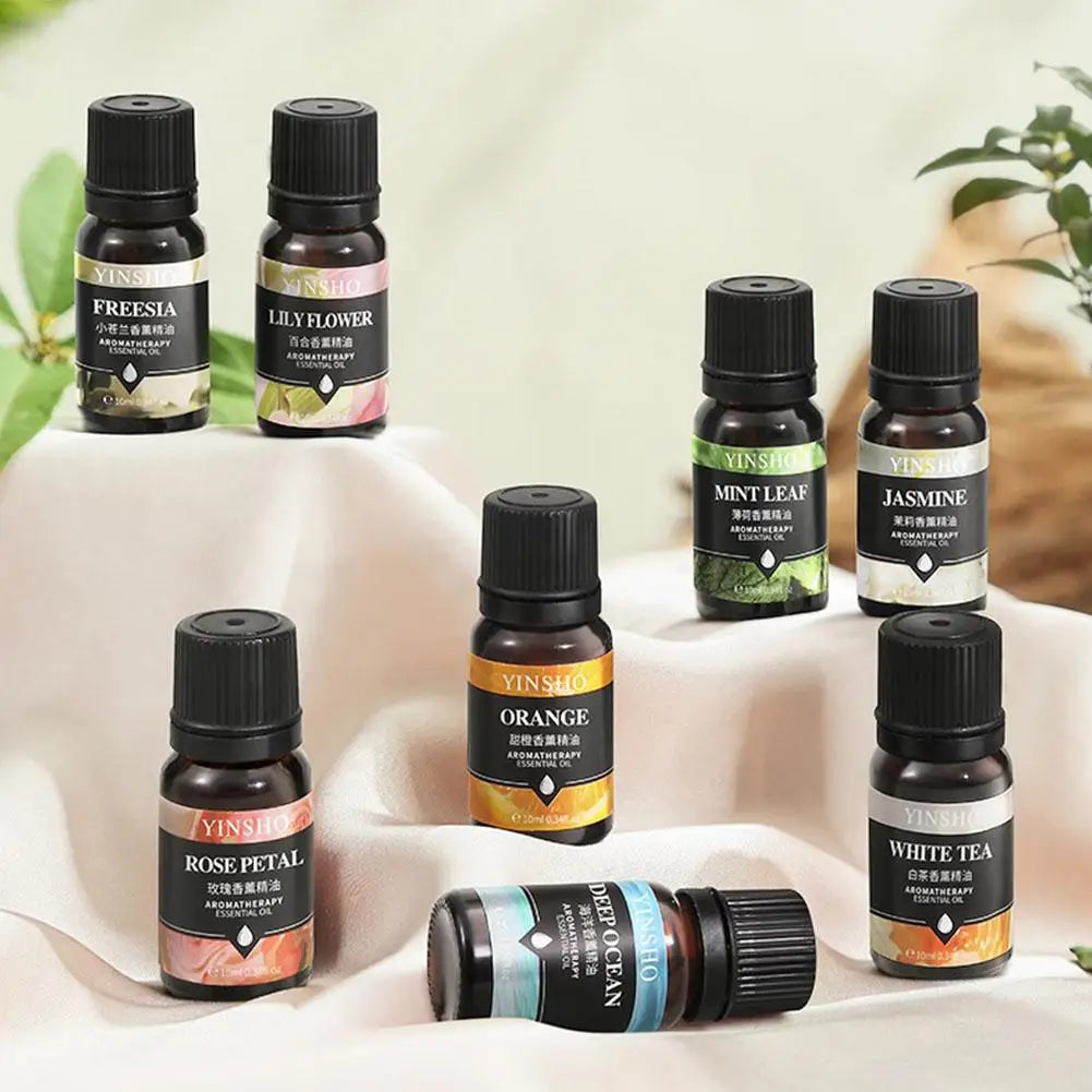 16 Flavors Essential Oils Water-soluble Lavender Rose Car Air Fresheners Perfume Refill Aroma Diffuser AirHumidifier Home 10ML