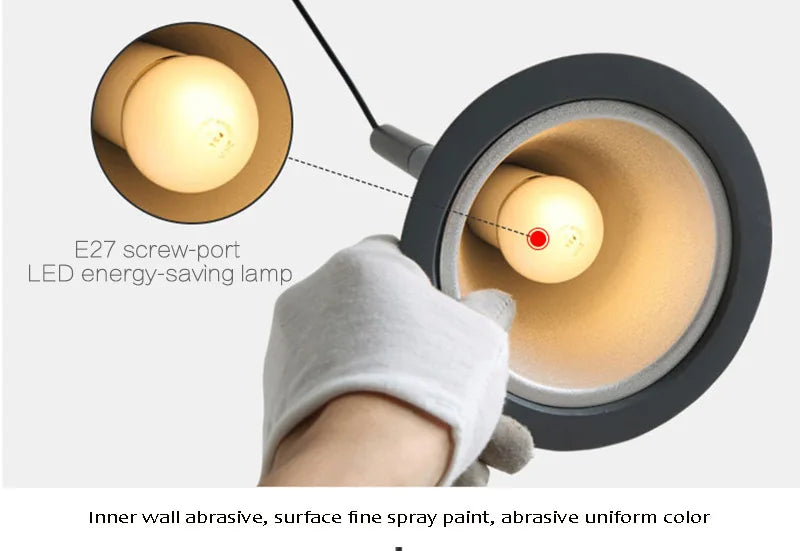 Modern Led Pendant Lights Multicolor E27 for Kitchen Fixtures Indoor Bedroom Dining Room Hanging Lamp Lampshade Home Chandeliers