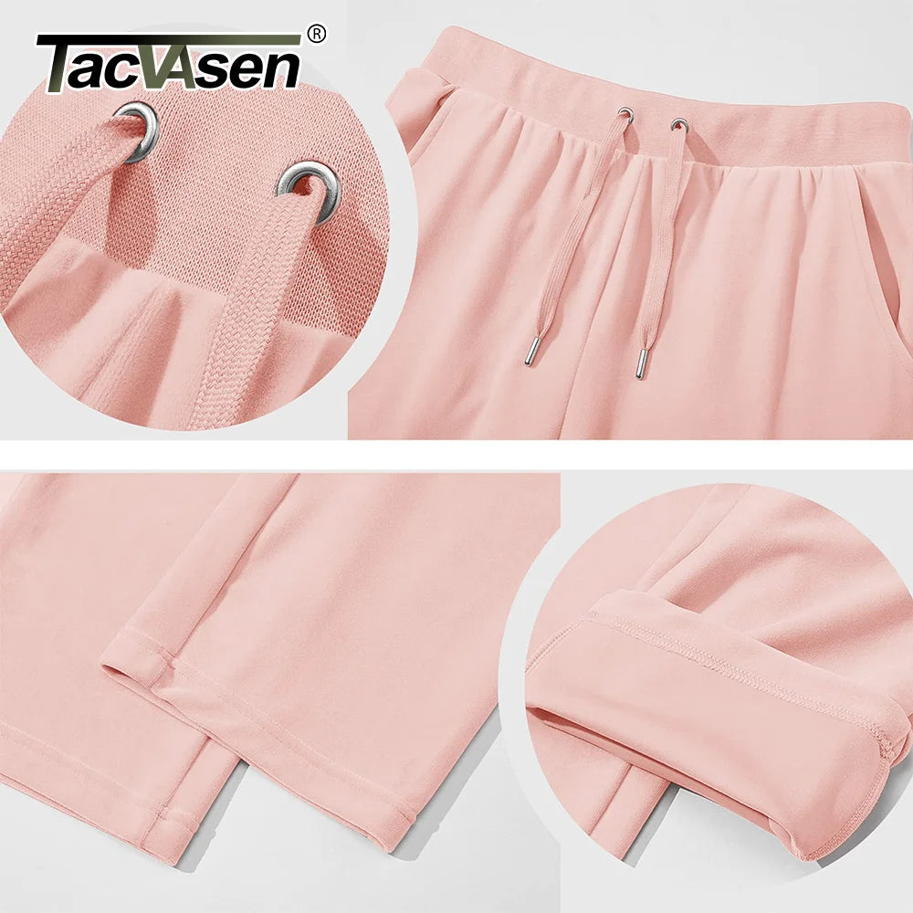 TACVASEN Winter Velvet Pants Womens Drawstring Elastic Waist Fleece Pants Workout Lounge Yoga Velour Pants Sweatpants Jogger