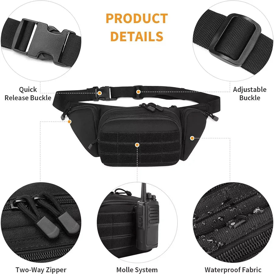 Outdoor Mountaineering Leisure Waist Bag Running Sports Multi functional Bag Cycling Bag Multi functional Tool Shoulder Training