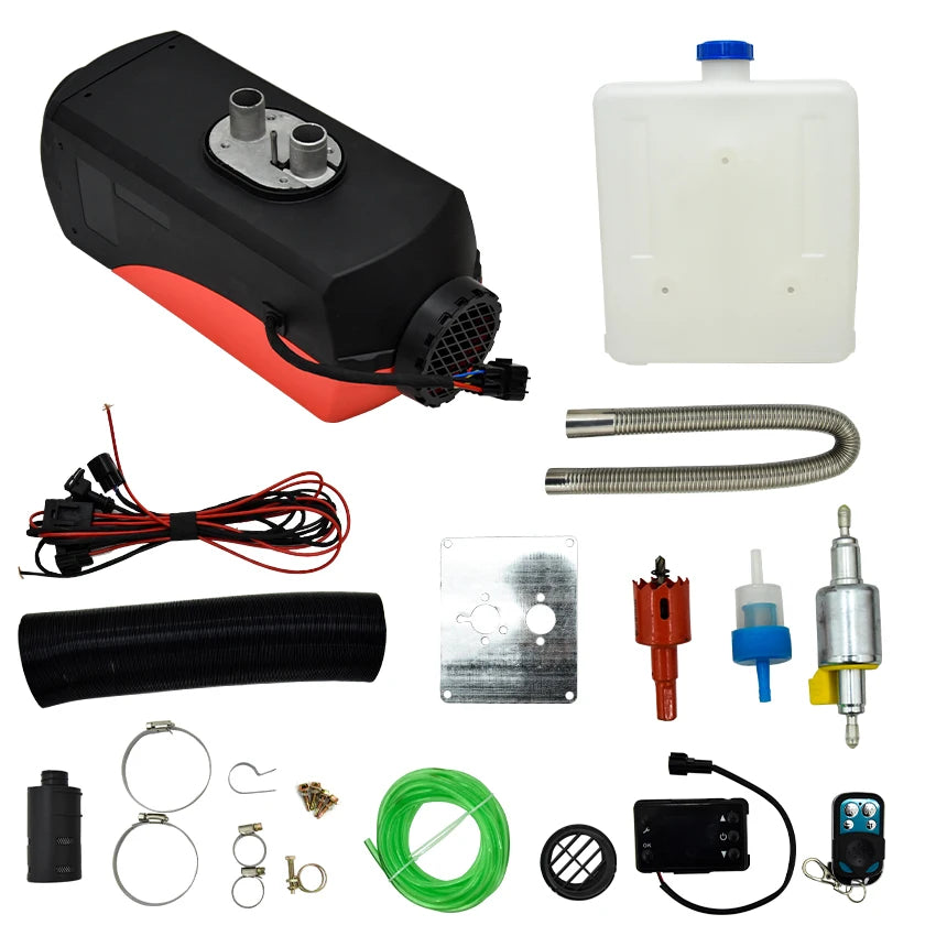 12V 24V Diesel Air Heater 5KW Diesel Parking Heater for Boats Caravan RV Camper Bus Truck With LCD Display Remote