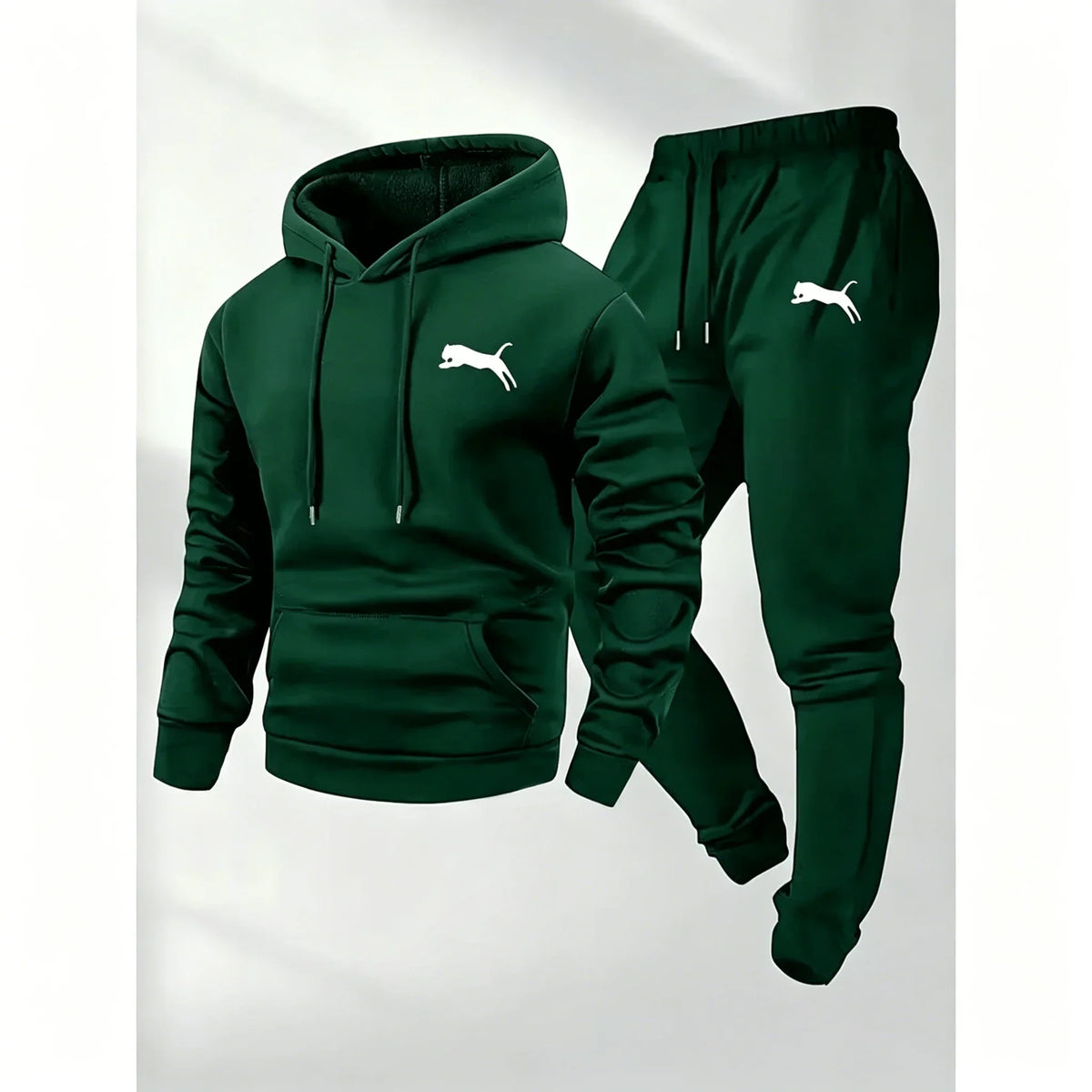 Men's Hoodie and Pants Set Casual Tracksuit Sportswear Jogging Clothing 2 Piece Set Warm Clothing