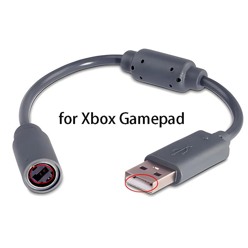 For Xbox 360 Controller Cable Splitter USB Breakway Wire Game Player Convert Adapter Line Connector Cord Replacement Cable